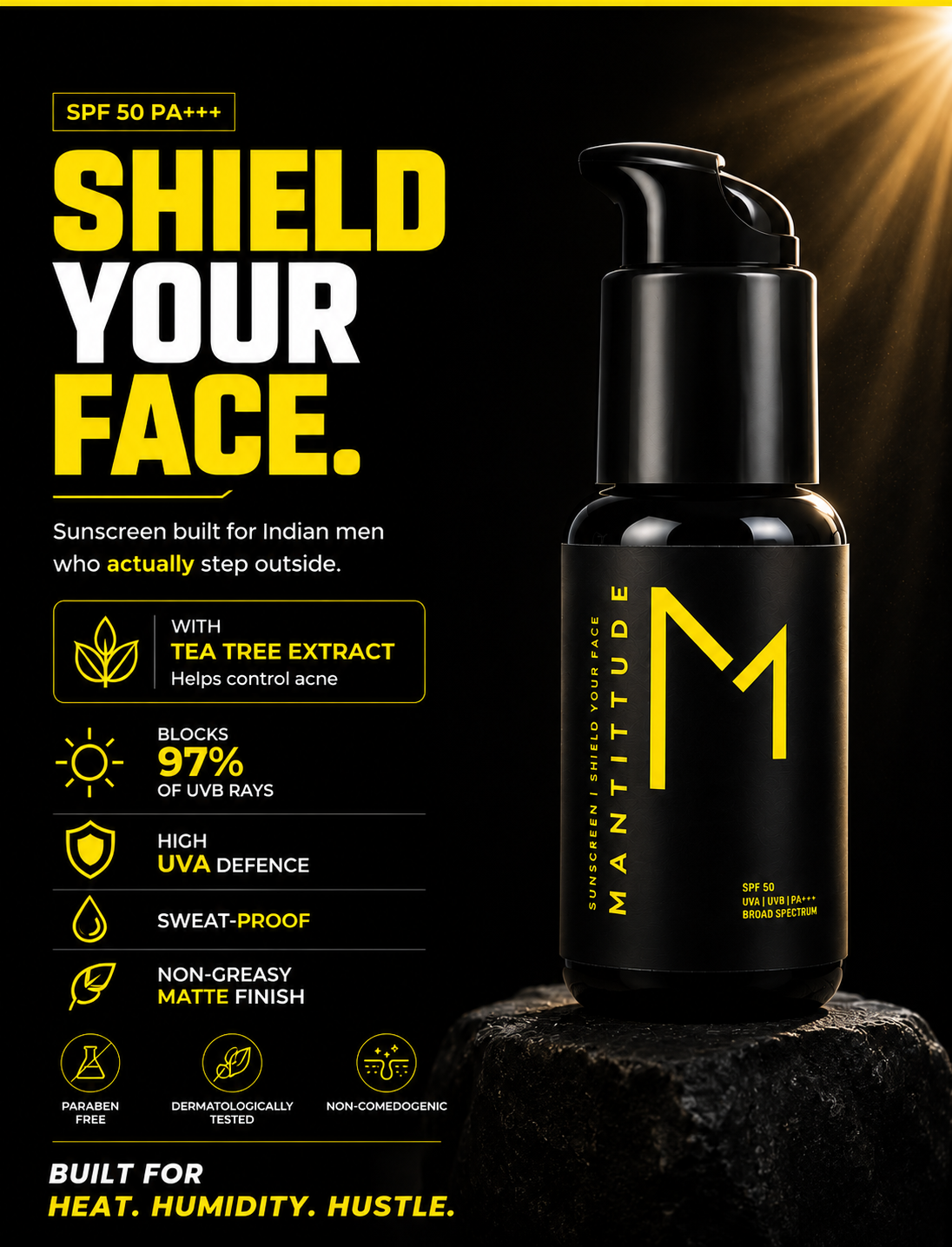 Sunscreen with SPF-50 PA+++