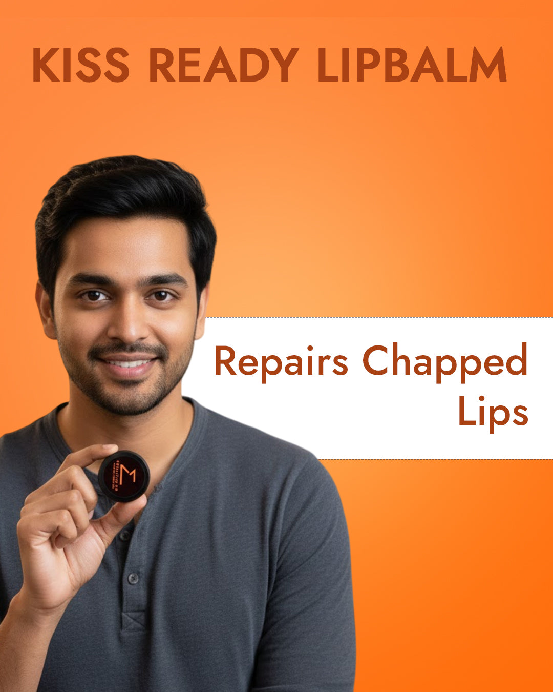 Mantittude Lip Repair Balm for Men - 100% Natural
