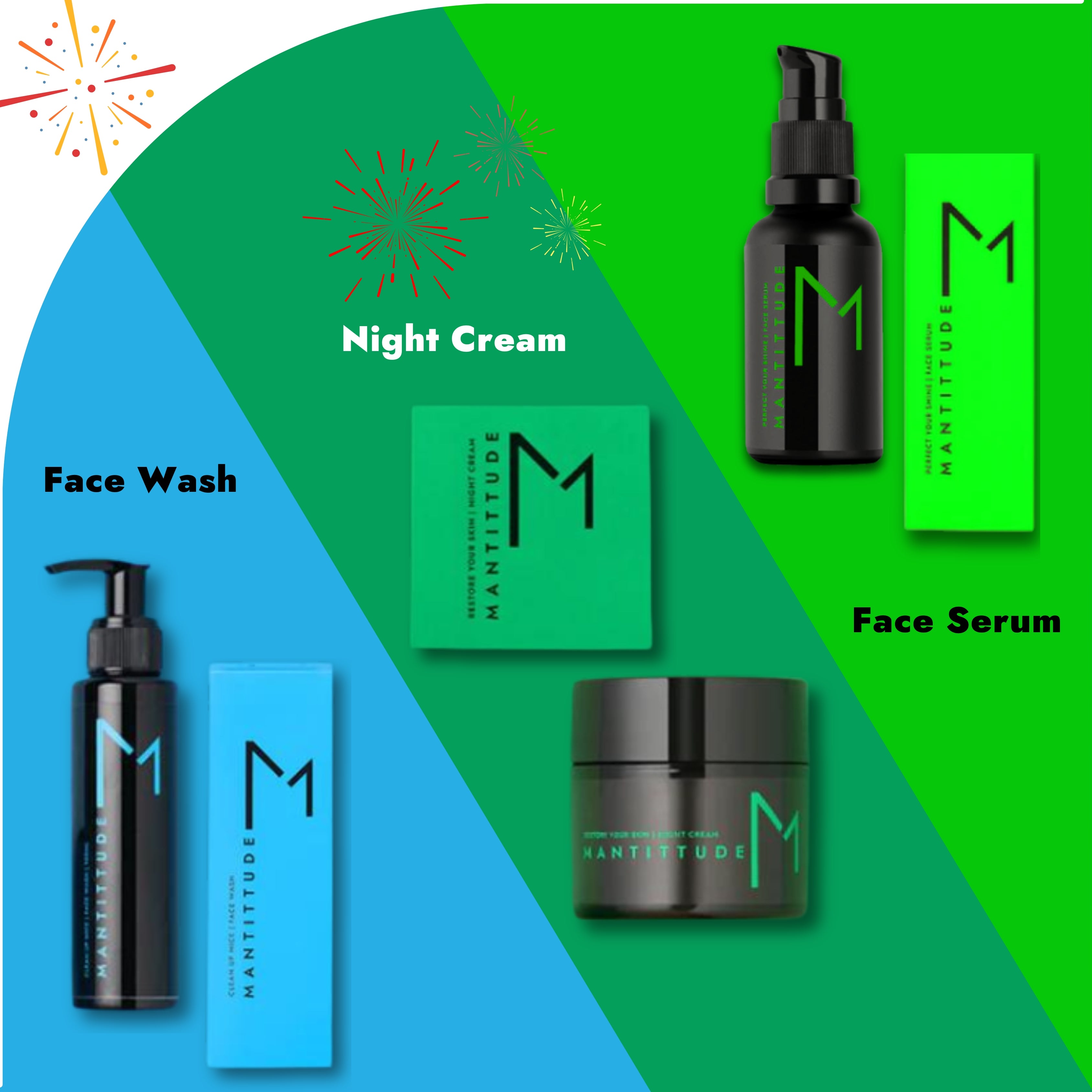Age Defy Trio( Face Wash + Night Cream + Serum) Mantittude