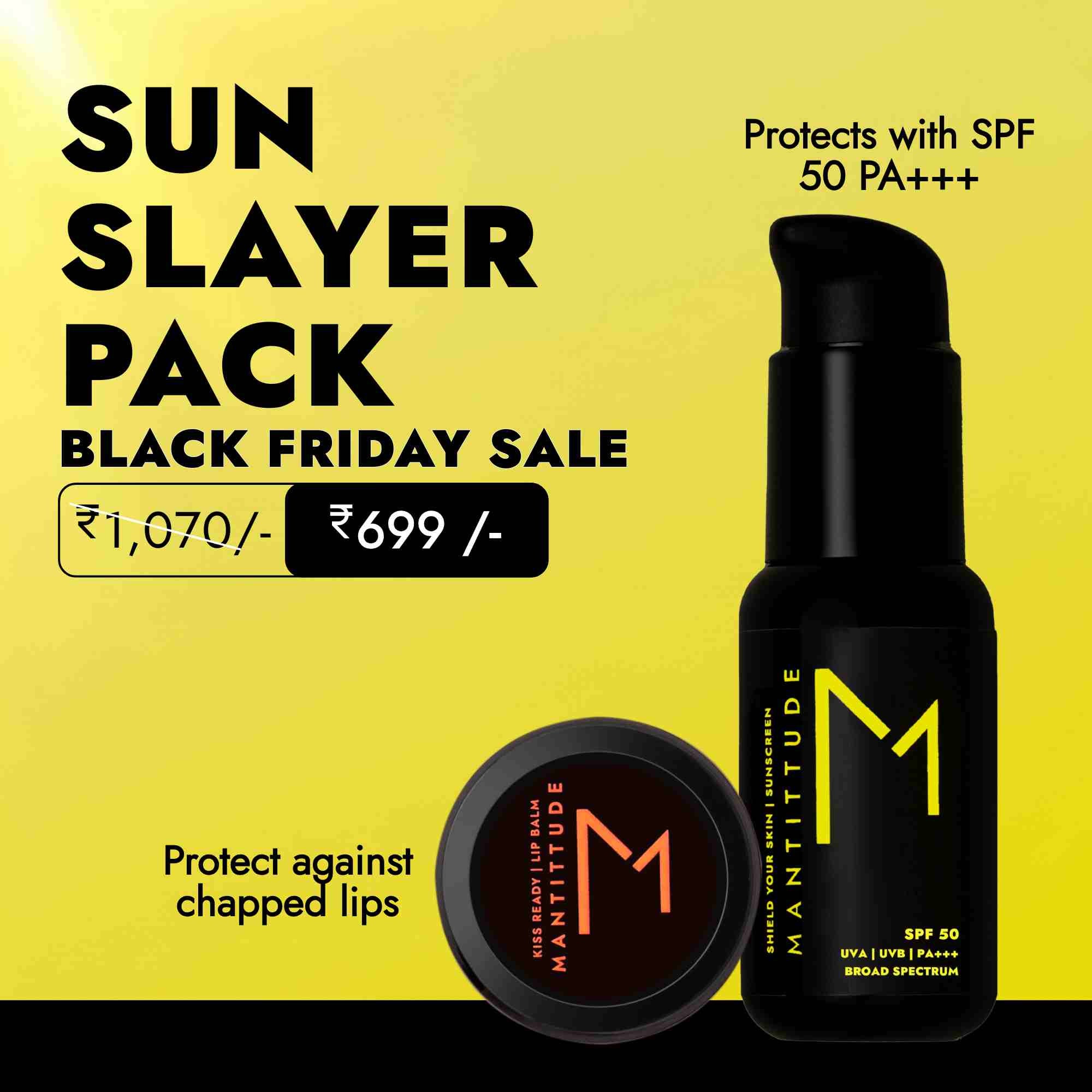 Sun Slayer Pack ( Sunscreem + Lip Balm)
