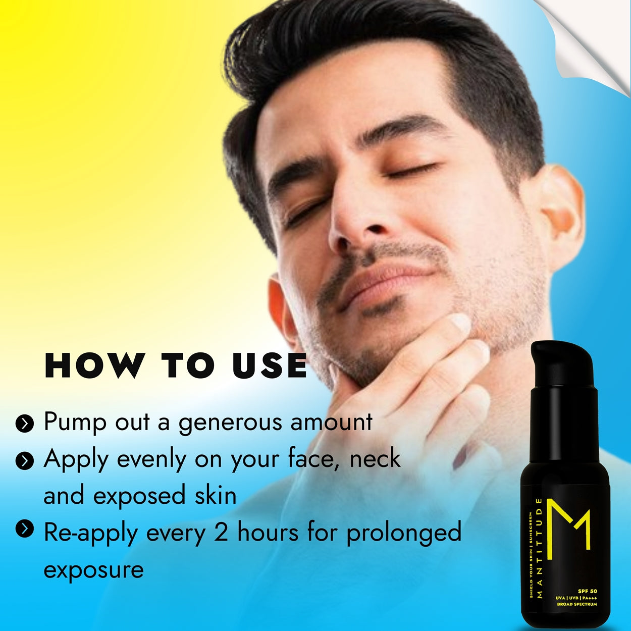 how to apply sunscreen on face